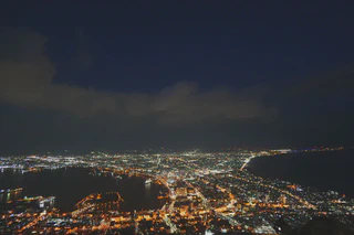 **Figure 1.**A breathtaking view on the top of hakodate mountain